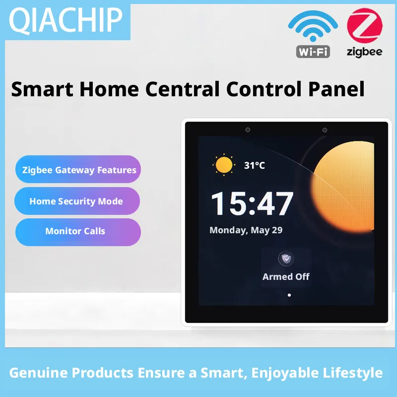 Smart Home Touchscreen Control Panel - スマートホーム86多機能セントラルコントロールスクリーンWiFiスイッチパネルタッチスクリーンホームセキュリティZigbee音声ゲートウェイ
