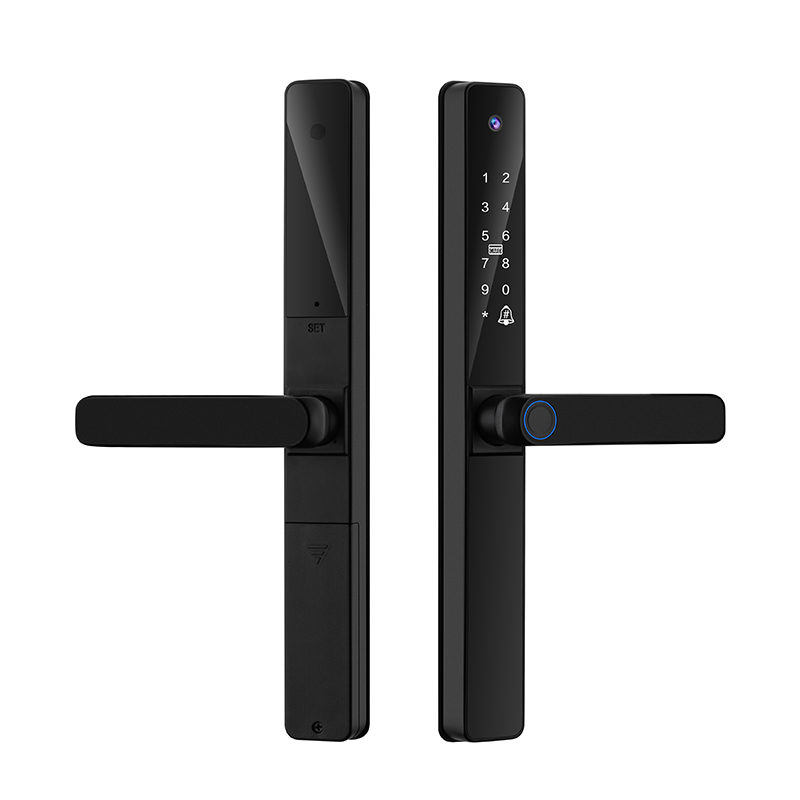 Smart Door Lock - Yige X2M屋外防水スマートドアロック アルミ合金製 狭い通路対応 断熱設計 特殊パスワードキーカード