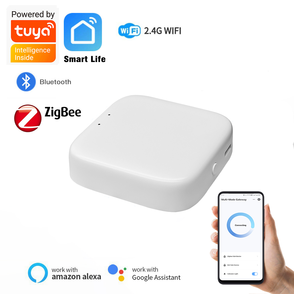 Smart Home Registration - Zigbeeゲートウェイ Tuyaデバイス Bluetooth有線スマートハブ スマートライフ製品 ホームコントロールパネル Alexa対応