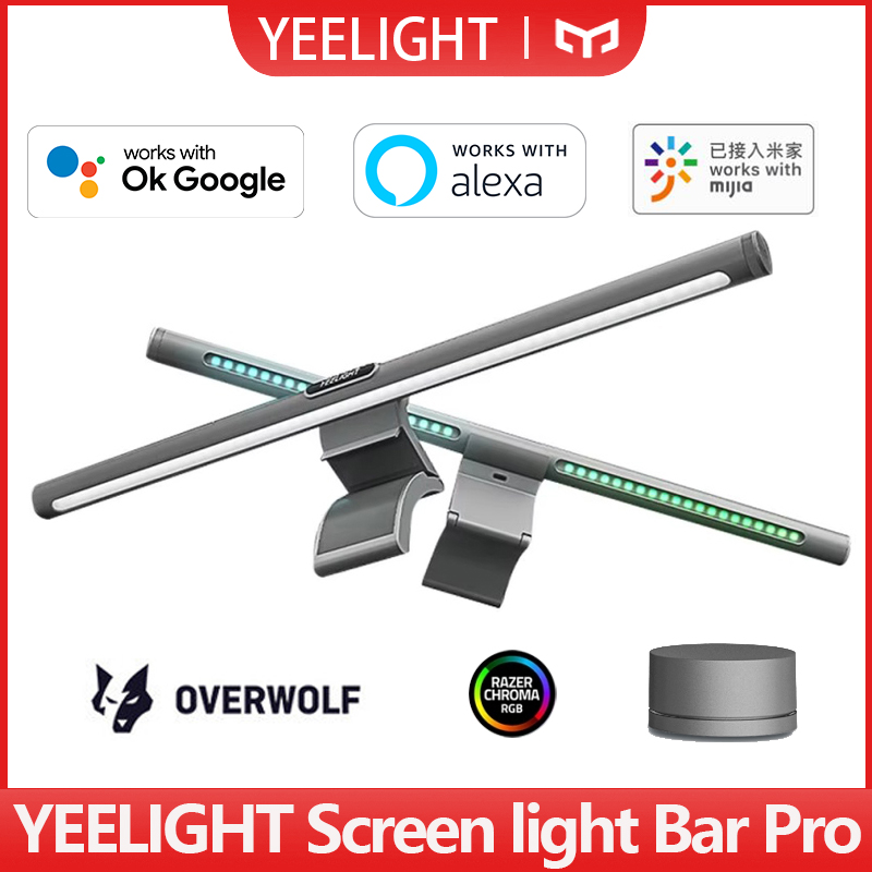 Smart Home Control - YEELIGHTスクリーンバープロスマートPC USBモニターハンギングライト、目の保護RGB照明、Mi Home、Google Alexaアプリ対応