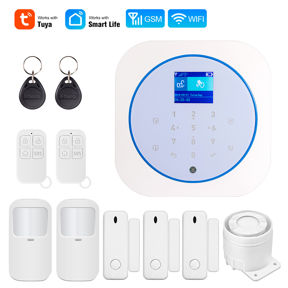 Home Automation Kit - KERUI G12 ホームセキュリティ警報システム GSM 接続モバイルワイヤレス盗難警報キットモーションセンサーサイレン TUYA