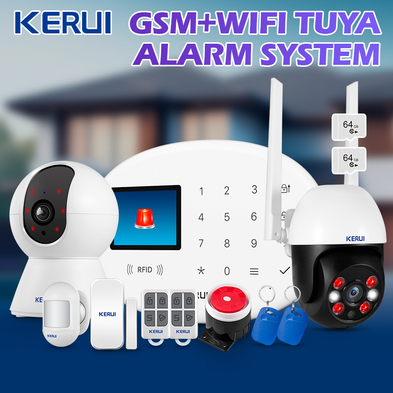 Home Automation Kit - KERUI Tuya ワイヤレスホームアラームキット スマートライフ WiFi GSM