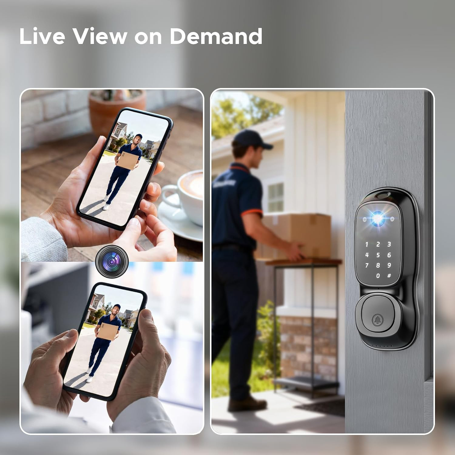 Tuya Wifiスマートドアロック ‎ カメラ＆ドアベル多 - Smart Door Lock のレビューと価格
