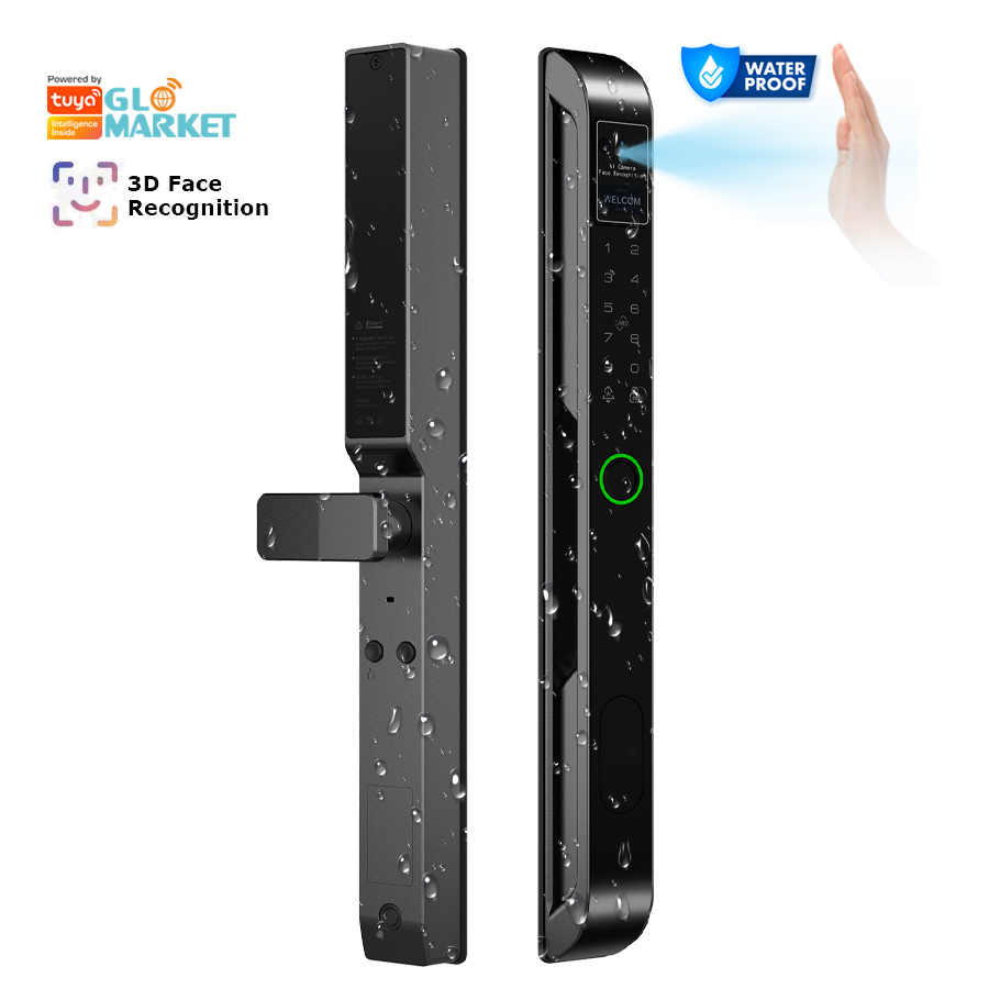 グローマーケット スリム 防水 インテリジェント フェイスデ - Smart Door Lock のレビューと価格