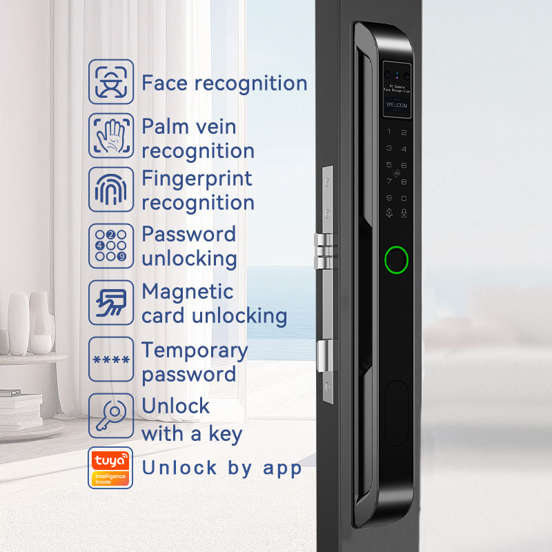 グローマーケット スリム 防水 インテリジェント フェイスデ - Smart Door Lock のレビューと価格