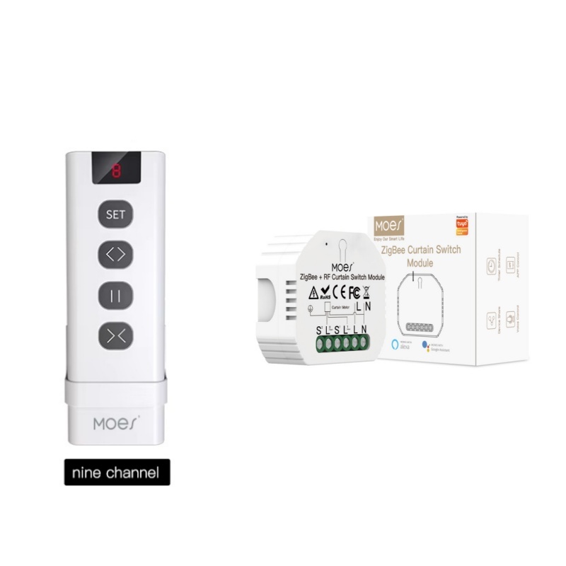 MOES ZigBee スマート RF433 カーテンスイッ - Smart Home Moes のレビューと価格