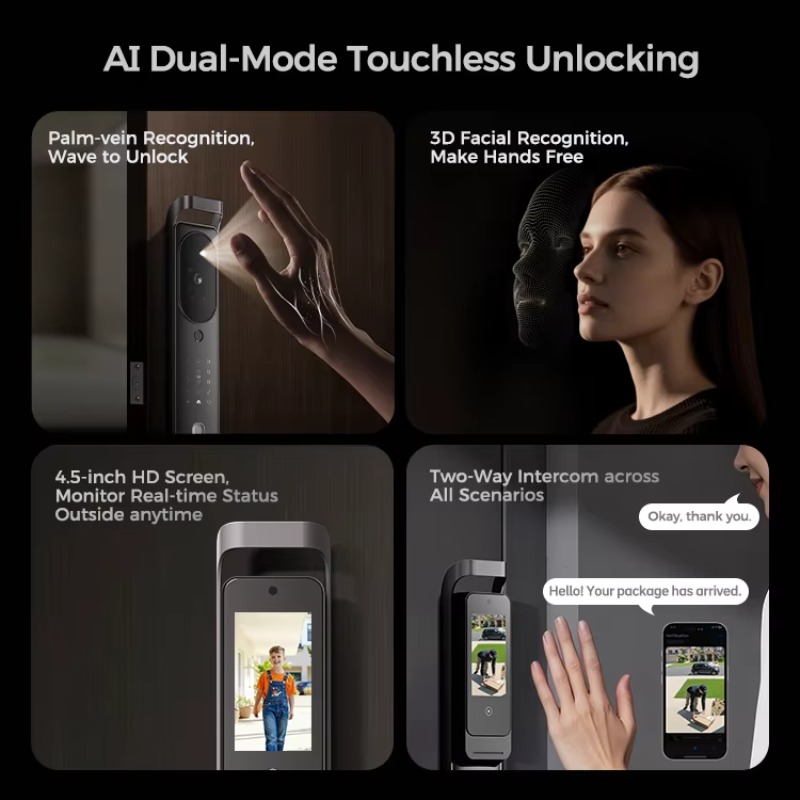 【2026】LNDU H10 ビジュアルデュアルカメラ搭載  - Smart Door Lock のレビューと価格