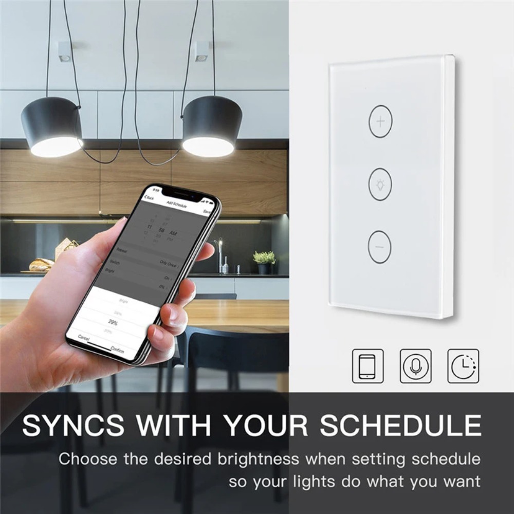 UNKAS Life WiFi スマート調光ライトスイッチ  - Smart Home Touchscreen Control Panel のレビューと価格