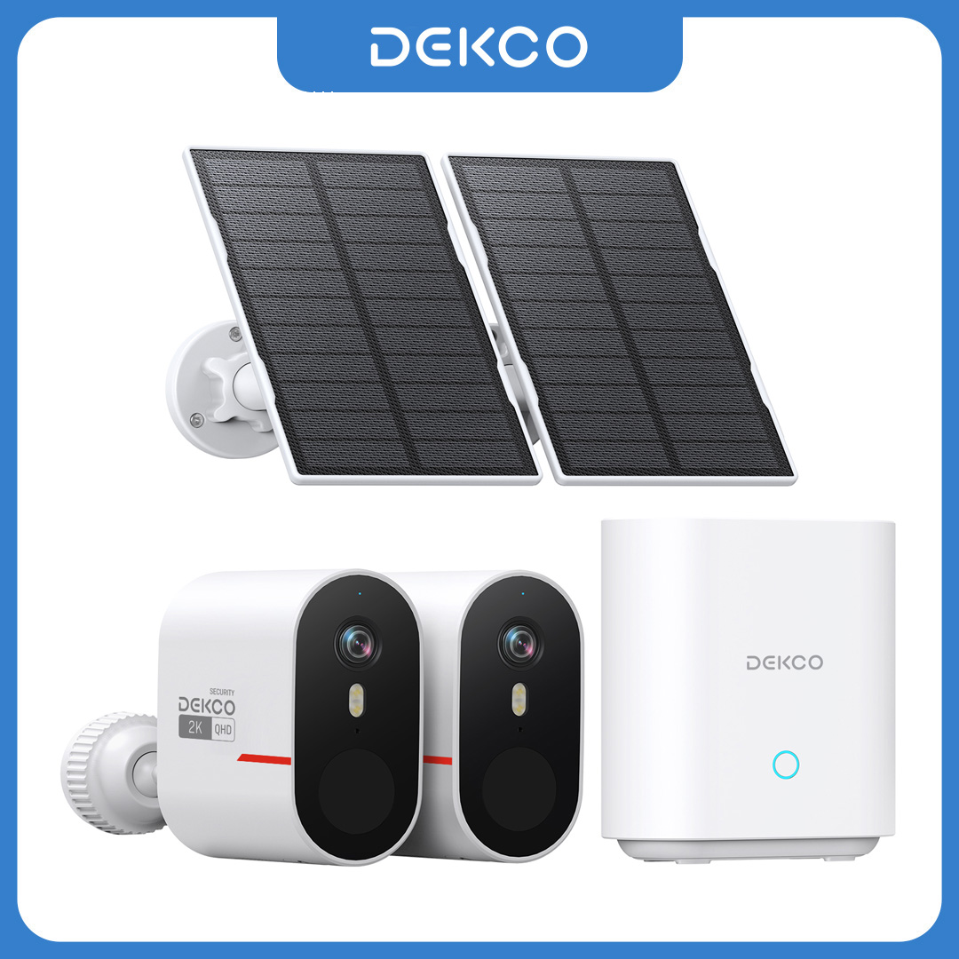 Dekco 3MP WiFiソーラーカメラシステム 2台セッ - Home Automation Kit のレビューと価格