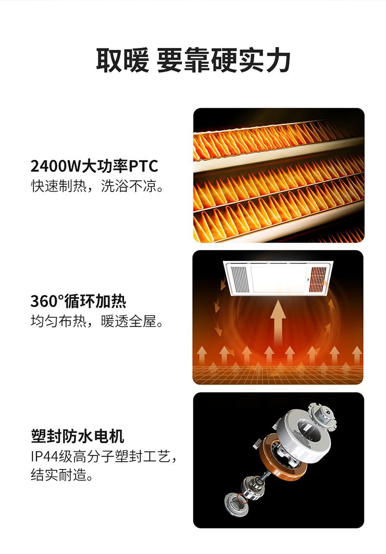 照明付きトイレ、浴室暖房、換気および排気ファン、天井一体型ス - Smart Bathroom Fan のレビューと価格