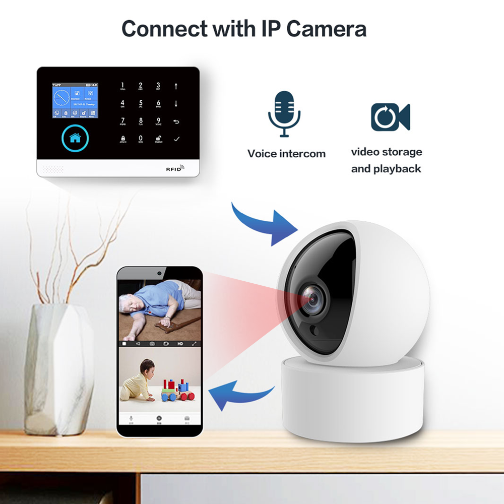4G GSM Wifi ワイヤレスホームアラームシステム T - Home Automation Kit のレビューと価格