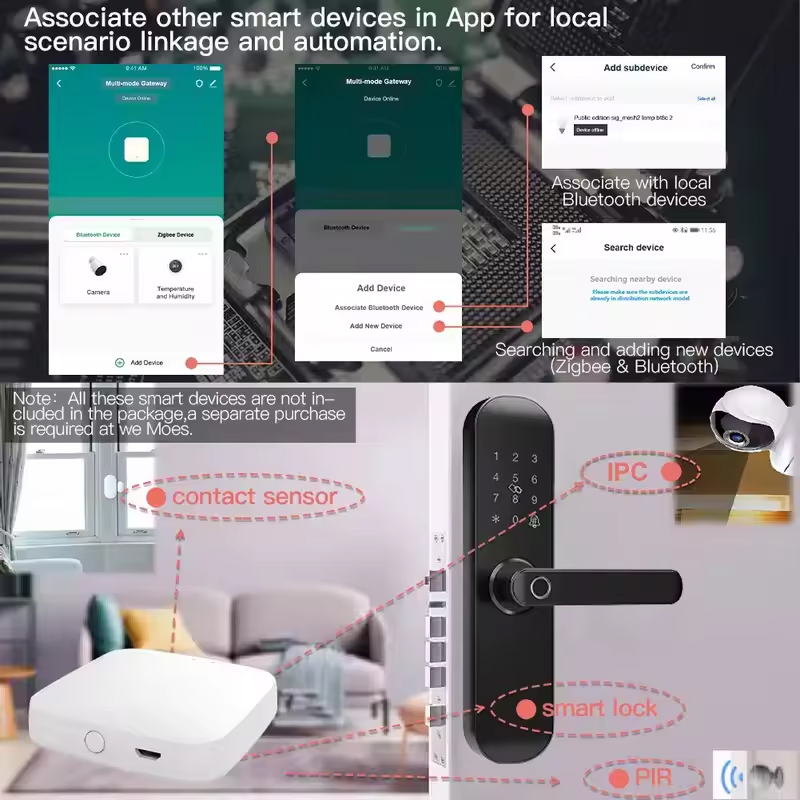MOES Tuya ZigBee3.0 スマート ハブ、ワイ - Smart Home Hub Ikea のレビューと価格