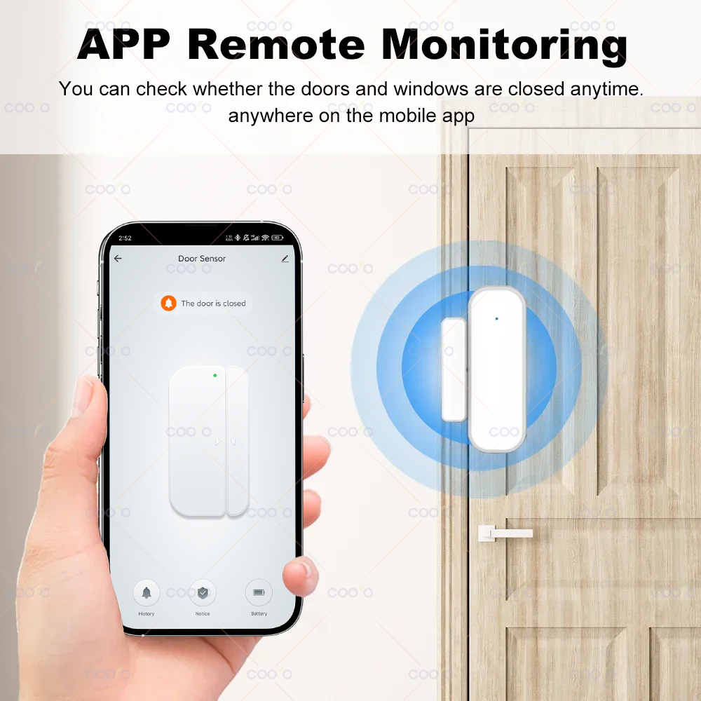 Zigbee 3.0 ドア窓センサースマートセキュリティアラ - Smart Home Hub のレビューと価格