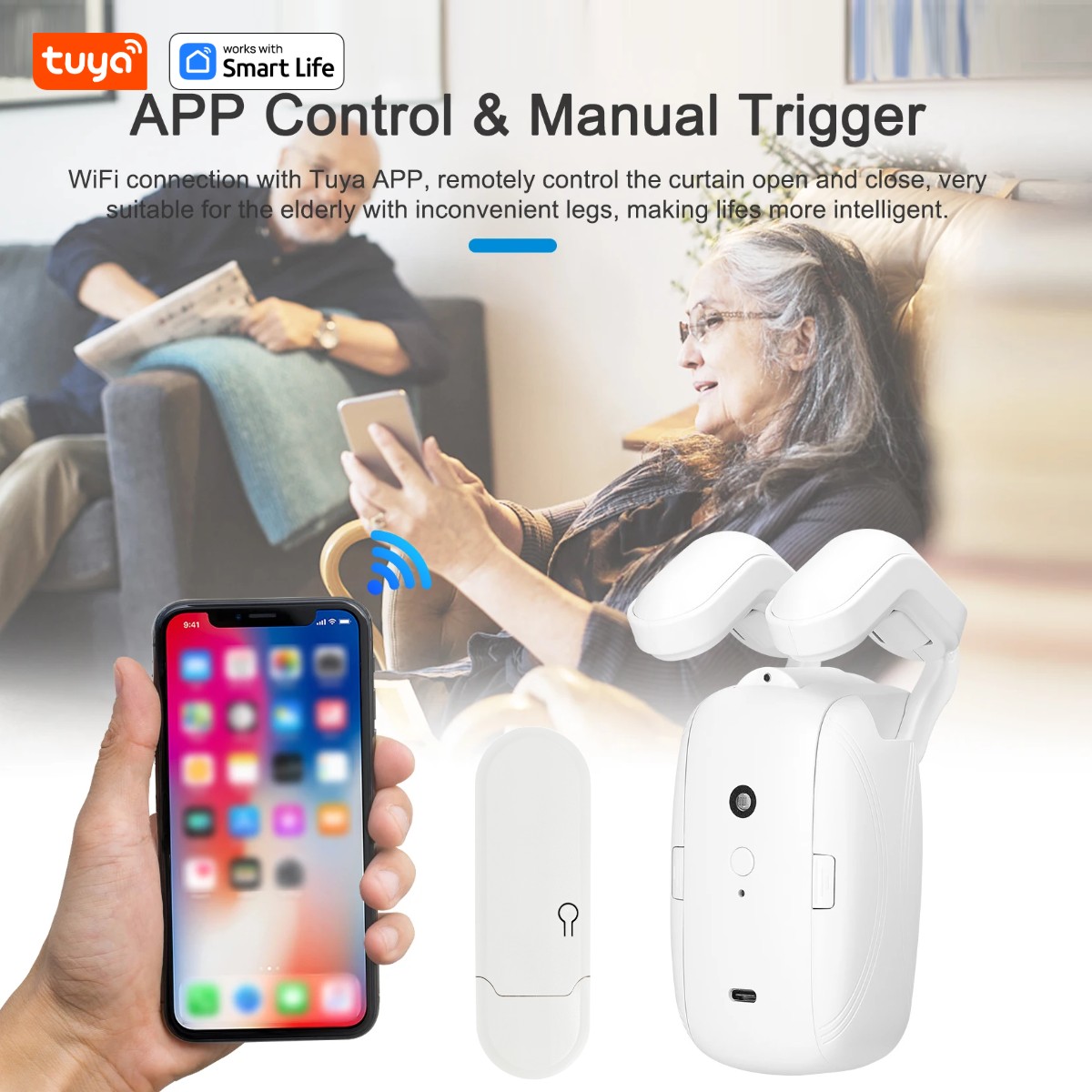 1/2個入り Tuya スマートWiFiカーテンロボット ( - Smart Home Registration のレビューと価格