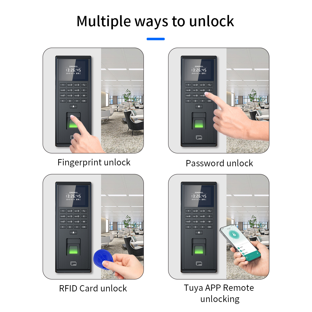 Tuya-インテリジェント生体認証指紋認証システム,時間監視 - Smart Door Lock のレビューと価格