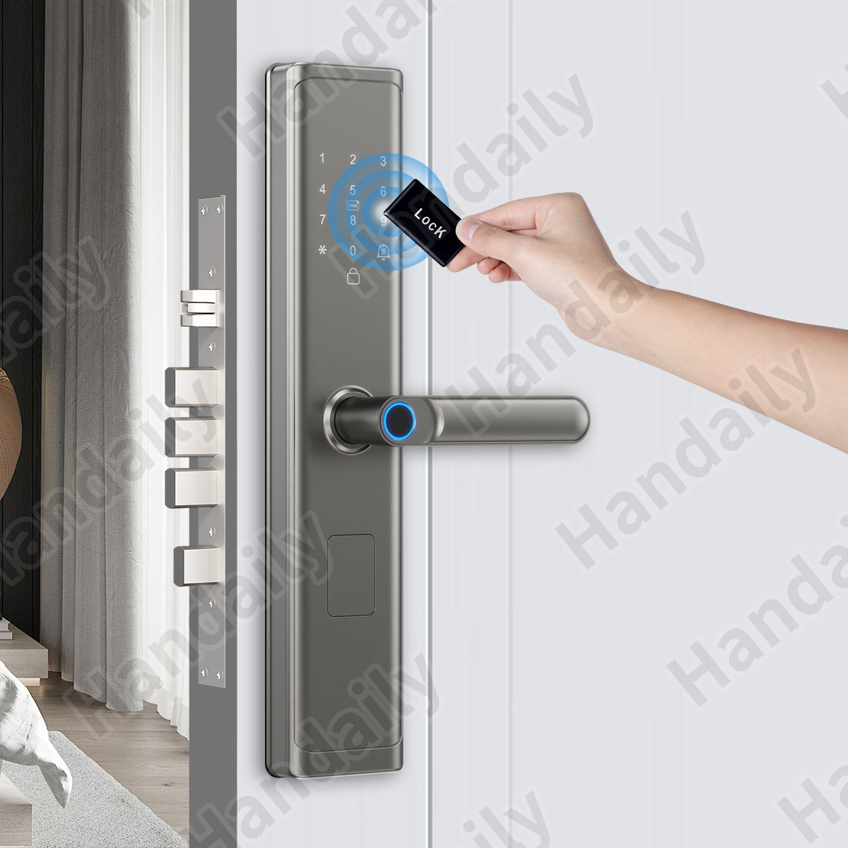 Tuya Wifi TTlock アプリ指紋スマートデジタル - Smart Door Lock のレビューと価格