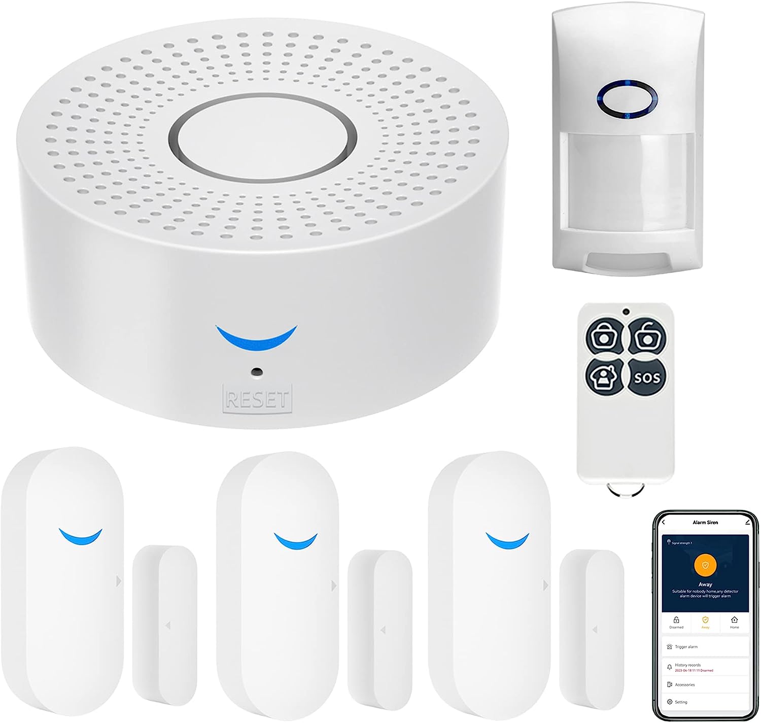 Tuya-インテリジェントホームアラームシステム,Wi-Fi - Home Automation Kit のレビューと価格