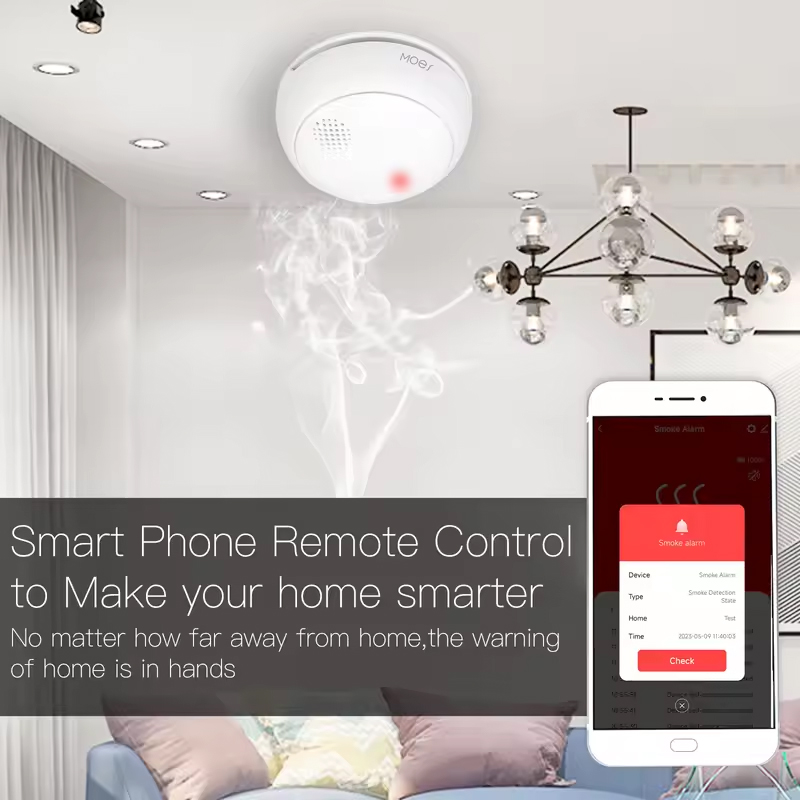 MOES ZigBee スマートワイヤレス煙探知機火災 85 - Smart Home Moes のレビューと価格