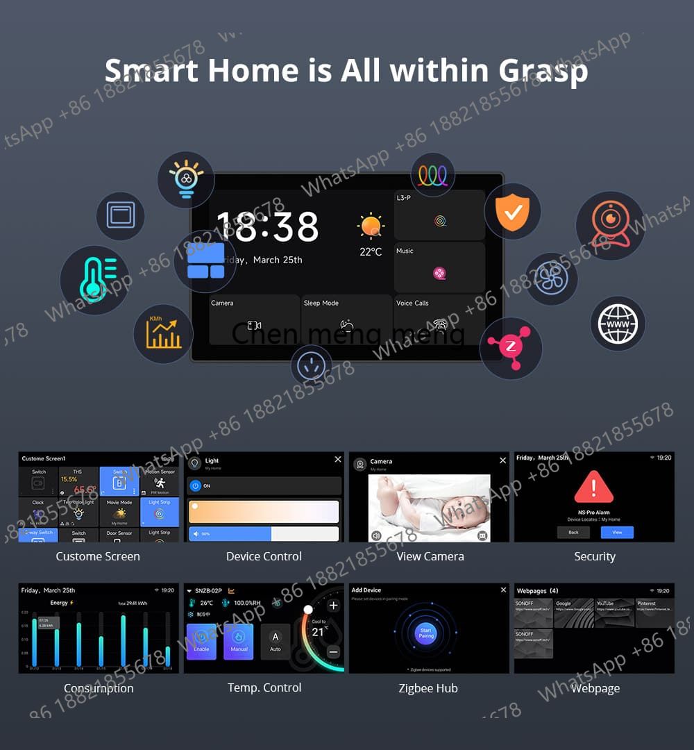 NSPanel Pro 120/86スマートホームコントロー - Smart Home Touchscreen Control Panel のレビューと価格