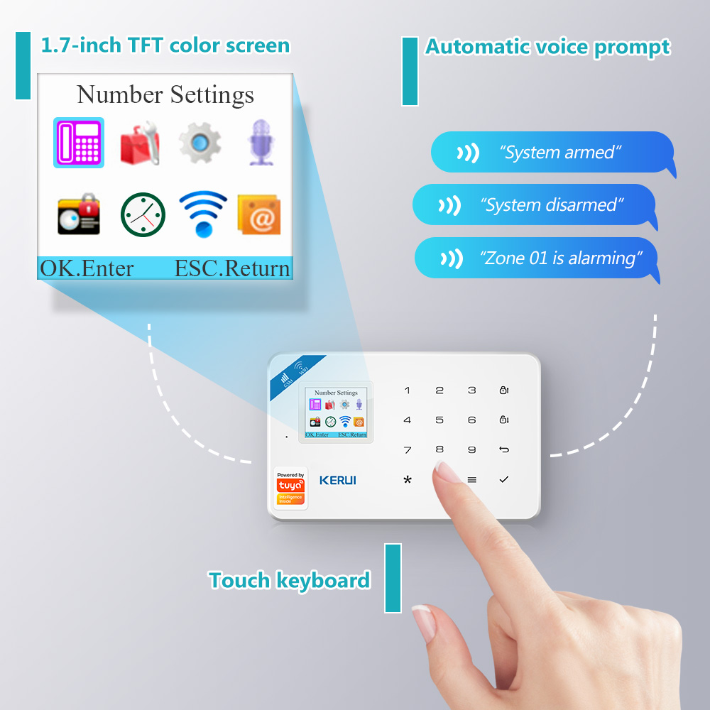 KERUI W181 警報システム Secutrity ホー - Home Automation Kit のレビューと価格