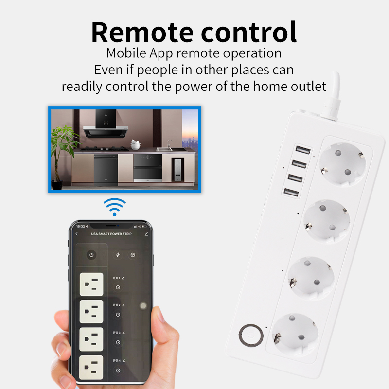 Sixwgh-スマート延長コード,wifi,EUプラグ,電源 - Smart Power Strip のレビューと価格