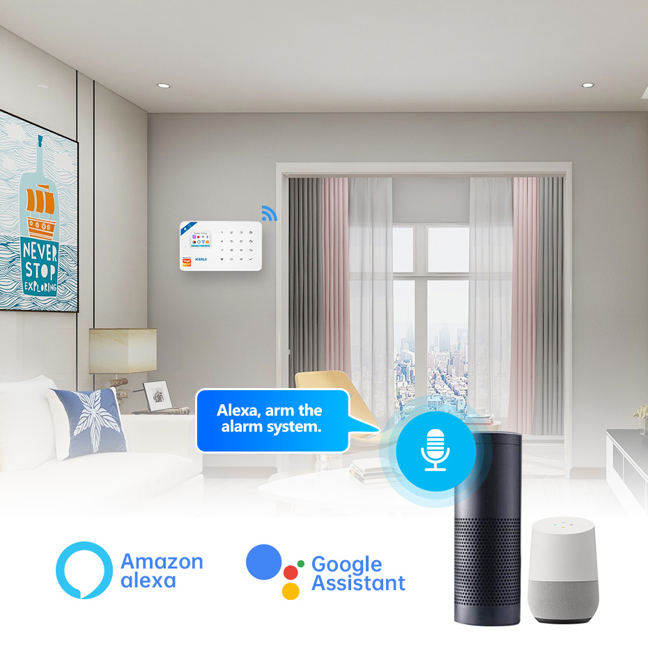 KERUI セキュリティ警報システムキット W184 4G  - Home Automation Kit のレビューと価格