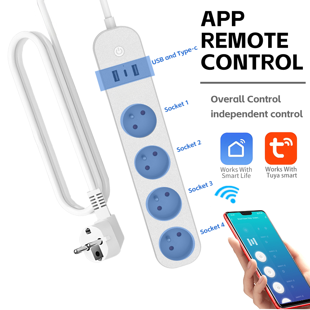 LELLKI FR WiFi Tuya スマート電源タップ  - Smart Power Strip のレビューと価格