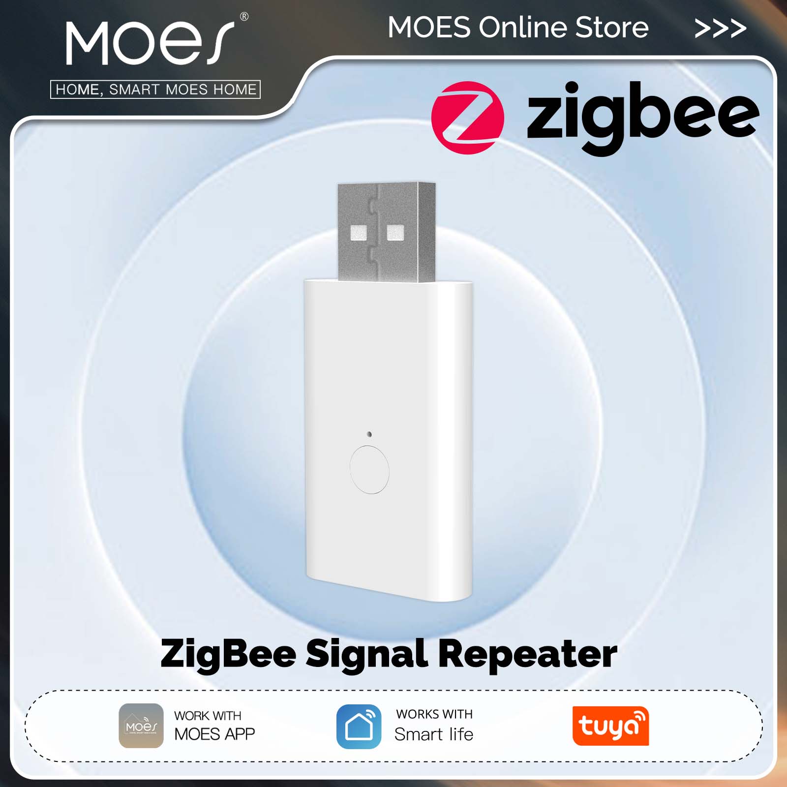 MOES Tuya ZigBee3.0 信号リピーター アン - Smart Home Moes のレビューと価格