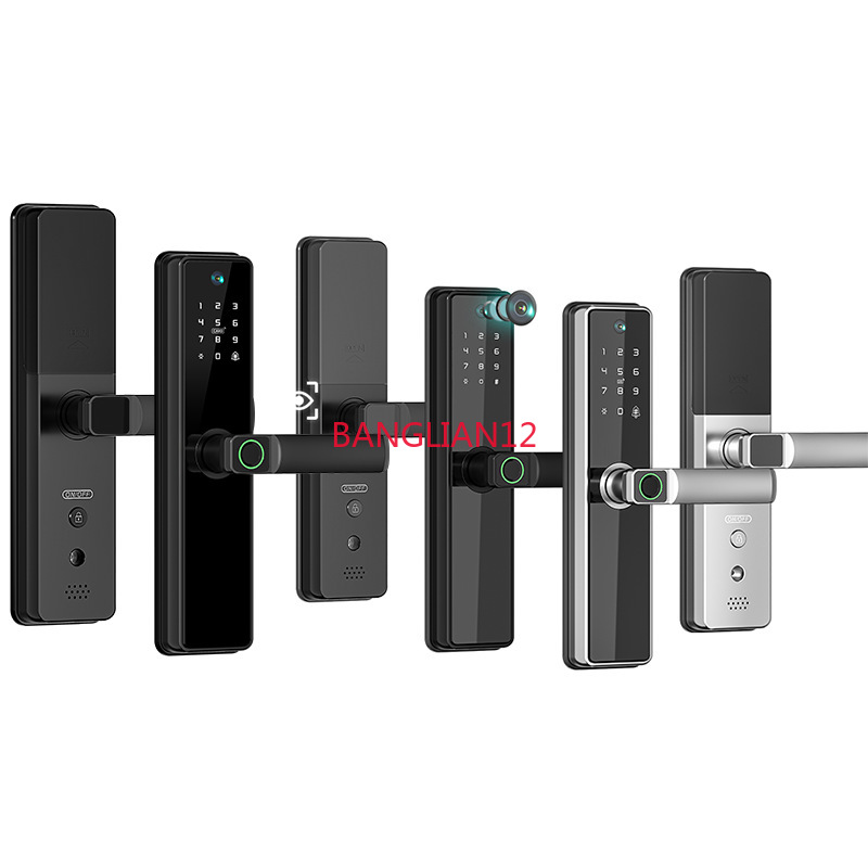 新型半自動盗難防止ドアロック、落書き猫目監視スマートロック、 - Smart Door Lock のレビューと価格