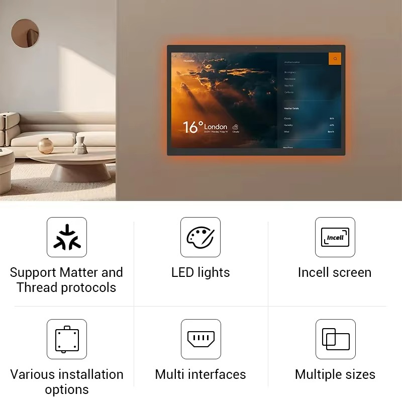 10.1インチと15.6インチの手動式Android IPS - Smart Home Touchscreen Control Panel のレビューと価格